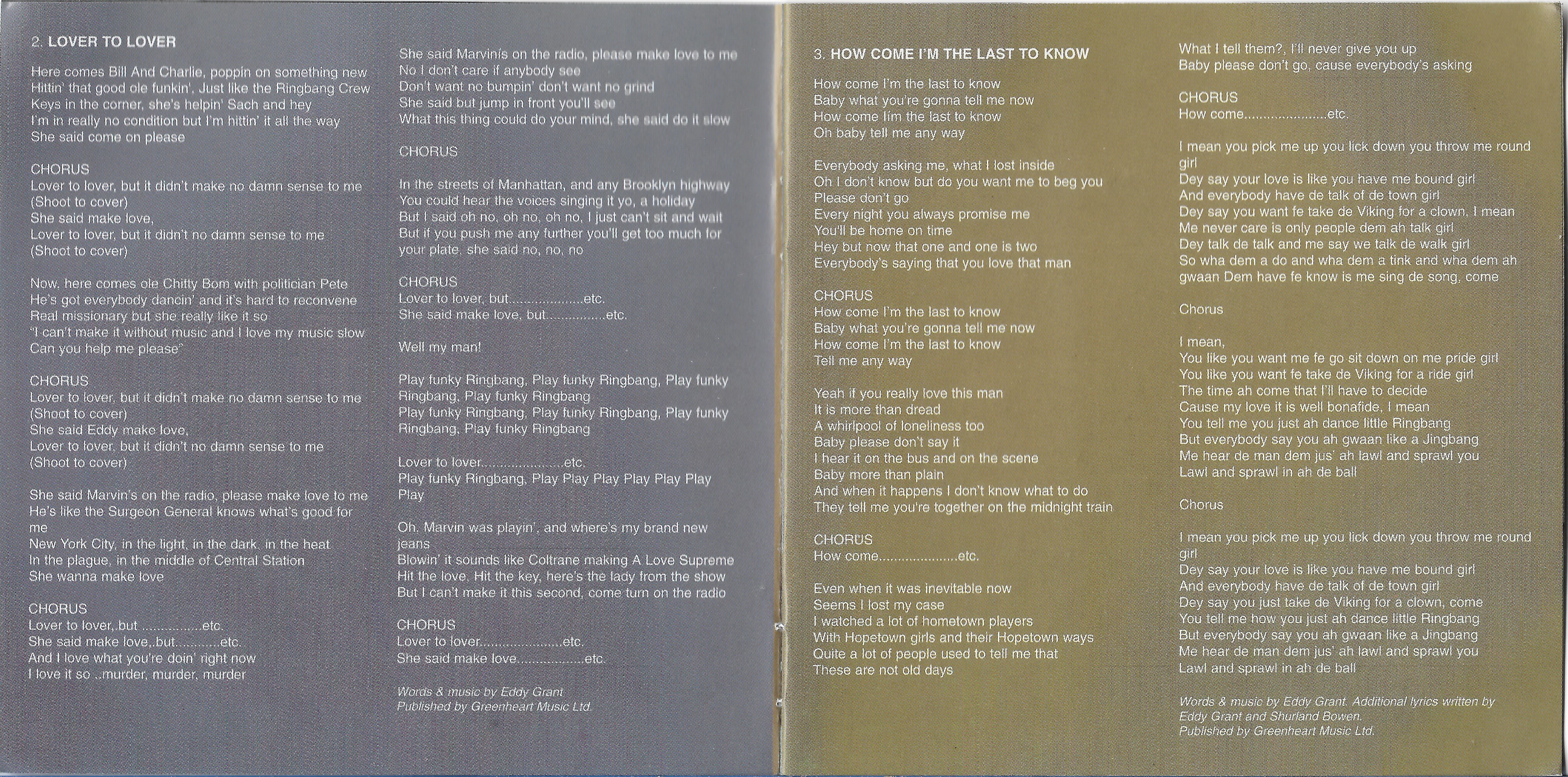 Eddy Grant 1999 CD 3
