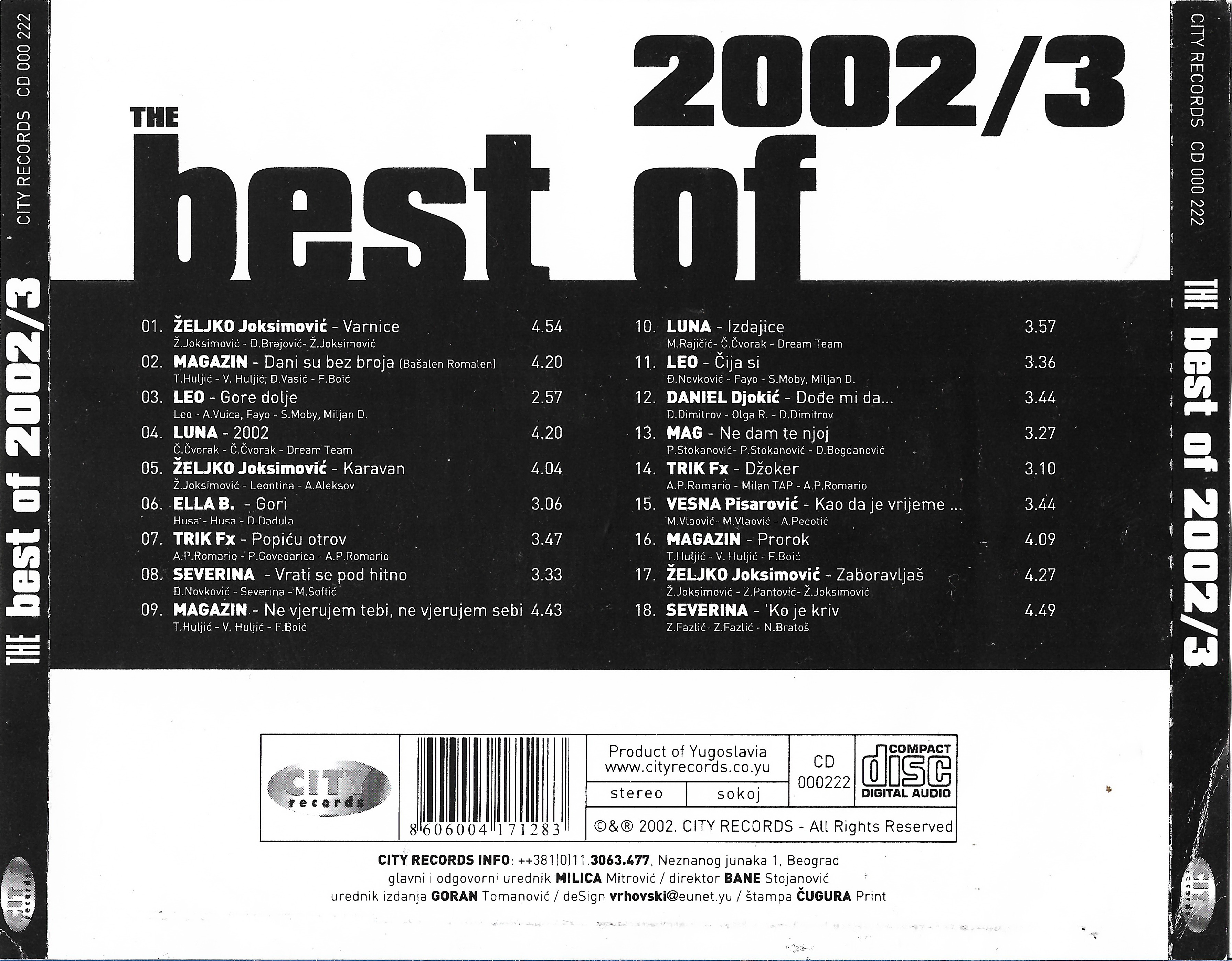 City TBF 20023 CD 4