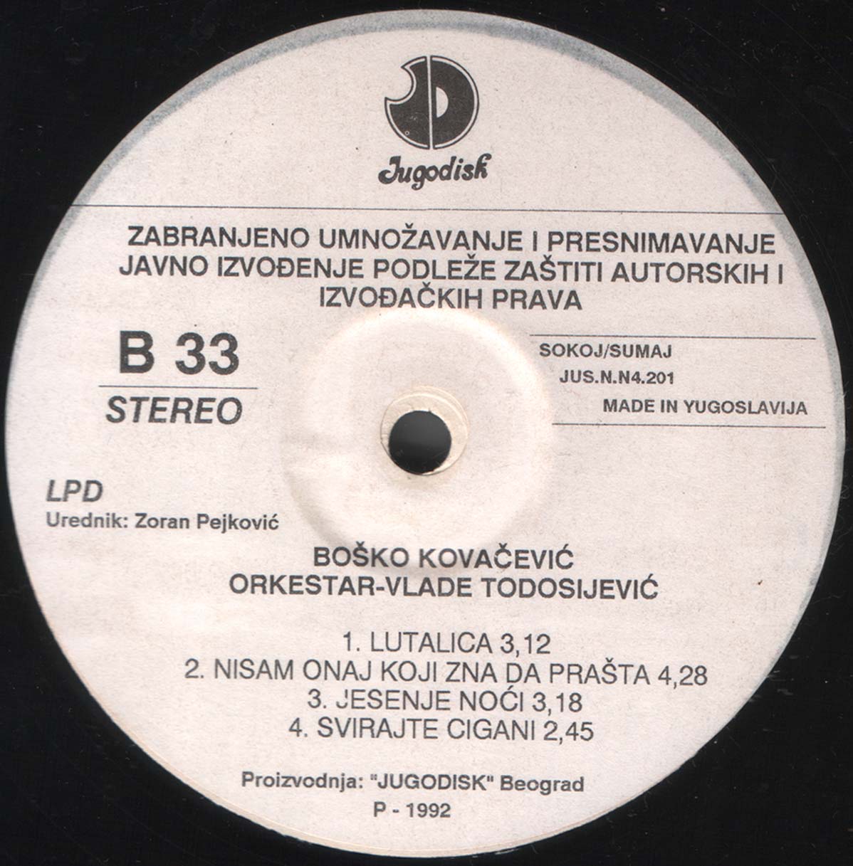 Bosko Kovacevic 1992 B