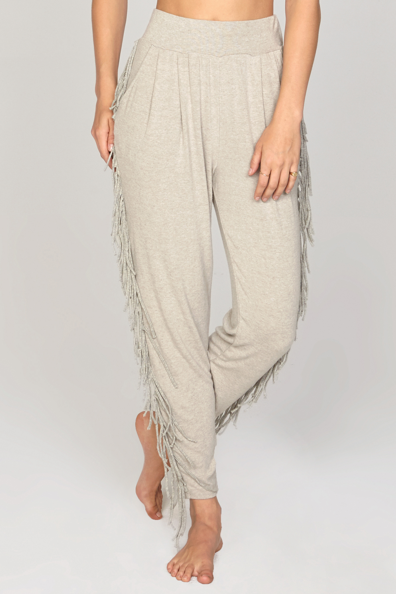 on the fringe pant blk heather grey 3 6 a 52